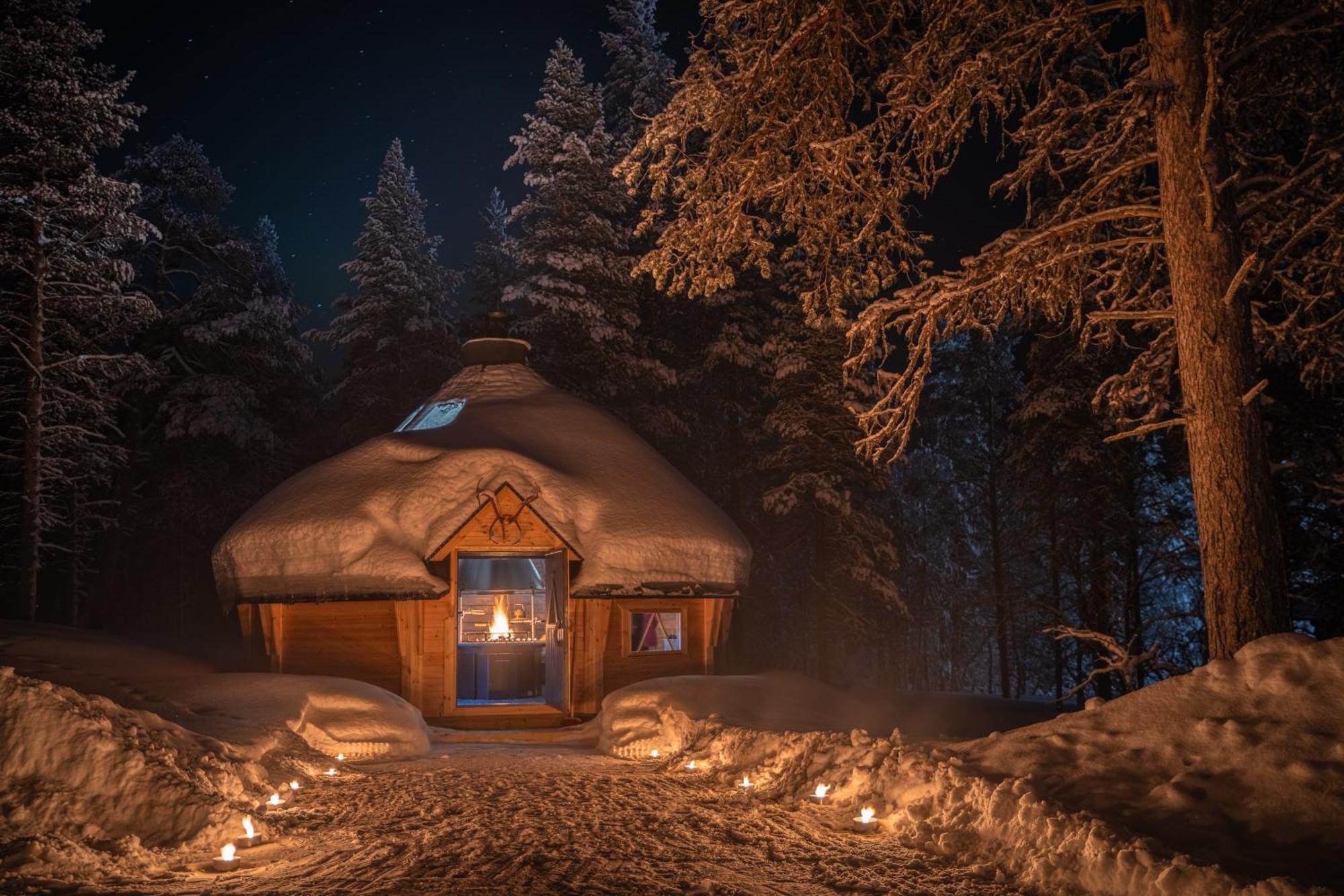 Kuukkeli Log Houses Aurora Resort Saariselka Luaran gambar