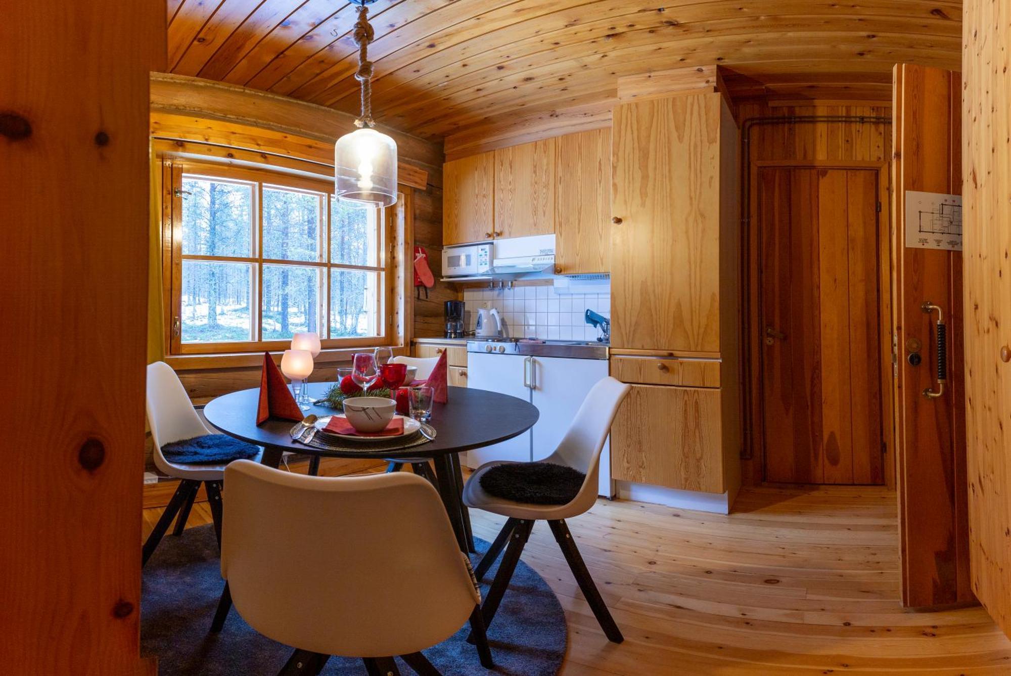Kuukkeli Log Houses Aurora Resort Saariselka Bilik gambar
