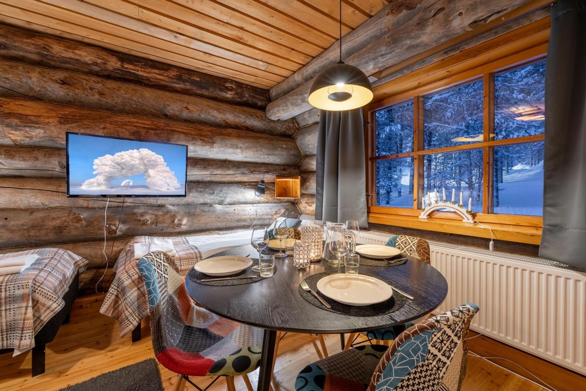 Kuukkeli Log Houses Aurora Resort Saariselka Bilik gambar